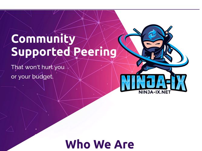 The website screenshot for http://ninja-ix.net