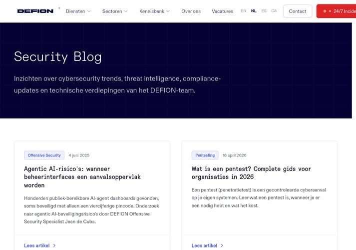 The website screenshot for http://www.pine.nl