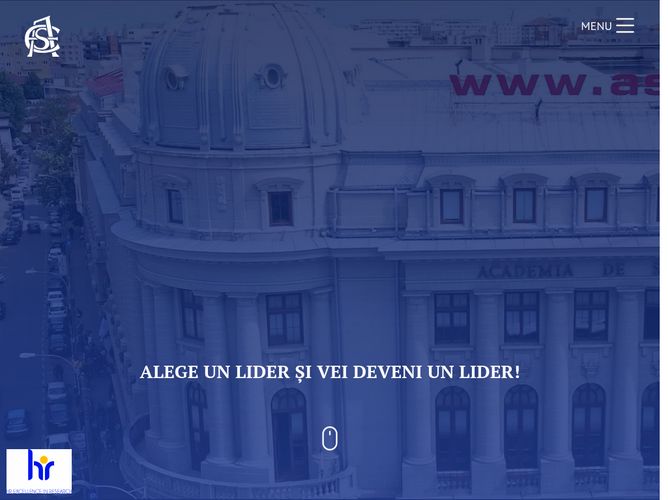 The website screenshot for https://ase.ro/