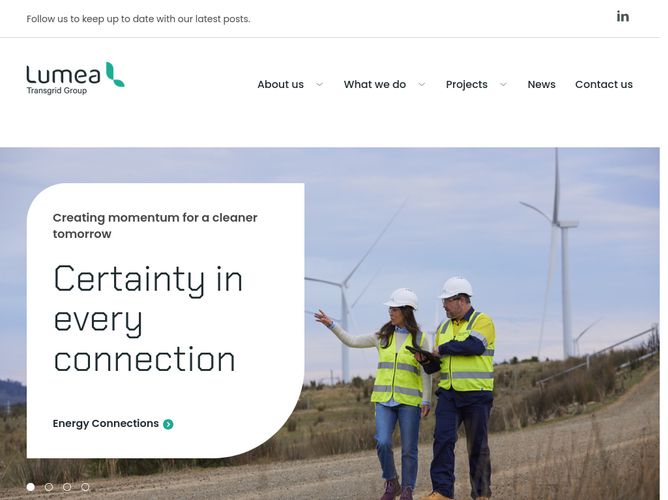 The website screenshot for https://www.lumea.com.au/