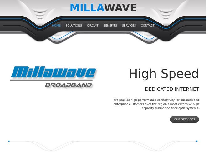 The website screenshot for http://www.millawave.net