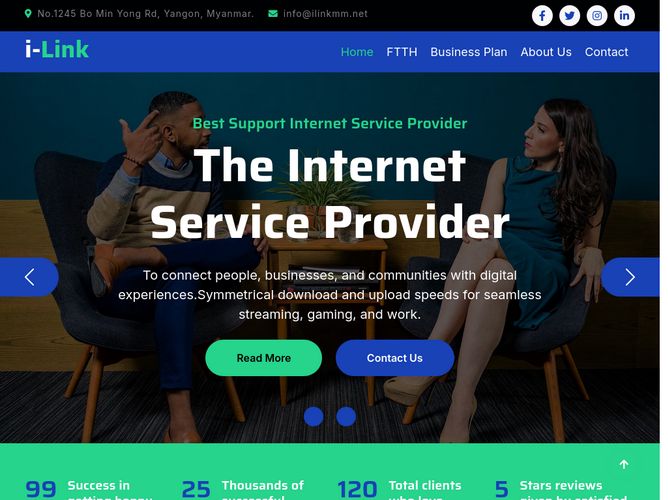 The website screenshot for https://www.ilinkmm.net/