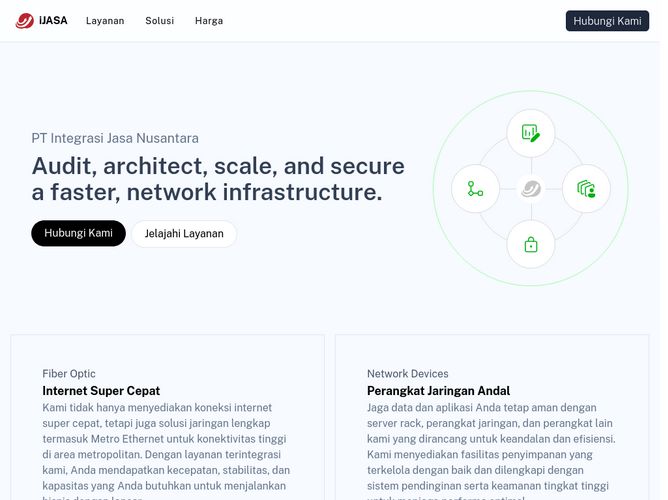 The website screenshot for http://www.ijasa.id