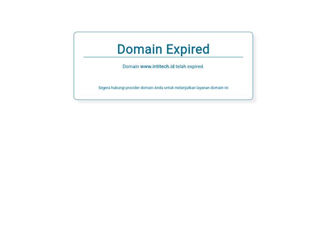 The website screenshot for http://www.intitech.id