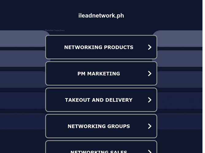 The website screenshot for https://ileadnetwork.ph/