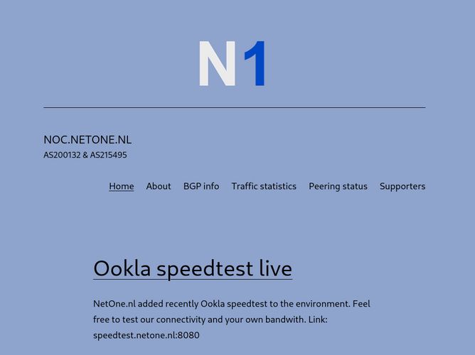 The website screenshot for https://noc.netone.nl