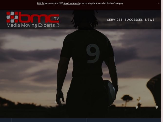 The website screenshot for http://www.bmcuk.tv