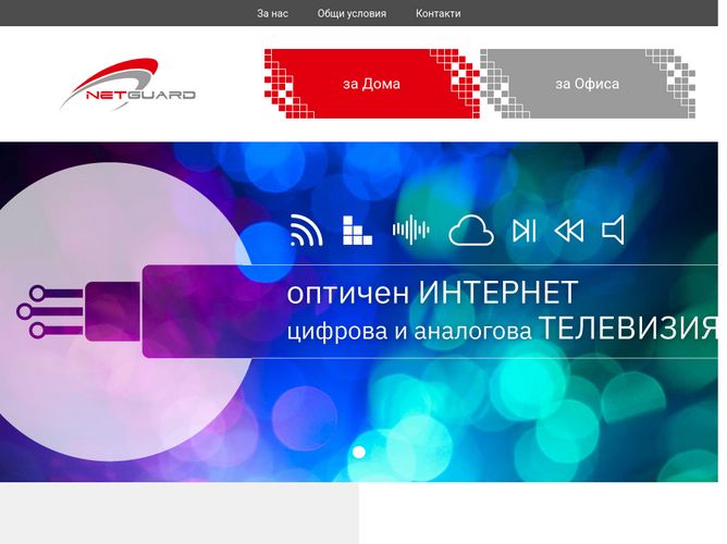 The website screenshot for http://www.netguard.bg