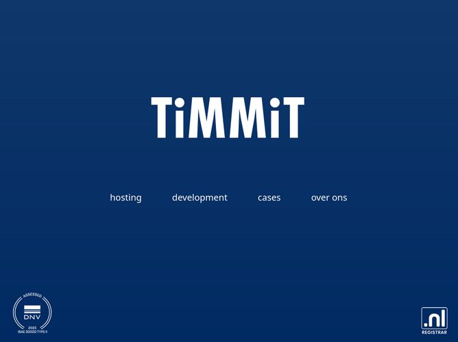 The website screenshot for https://www.TiMMiT.nl