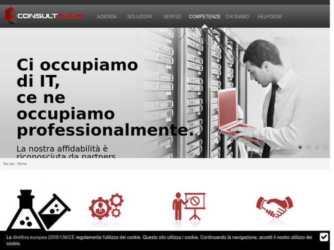 The website screenshot for https://www.consultarea.net