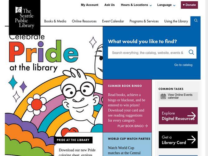 The website screenshot for http://www.spl.org
