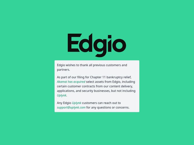 The website screenshot for https://www.edg.io