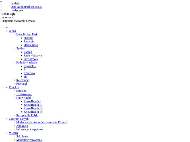The website screenshot for http://dtpark.pl/
