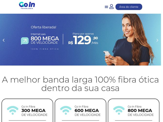 The website screenshot for https://www.gointec.com.br