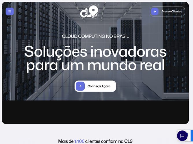 The website screenshot for https://cl9.com.br/