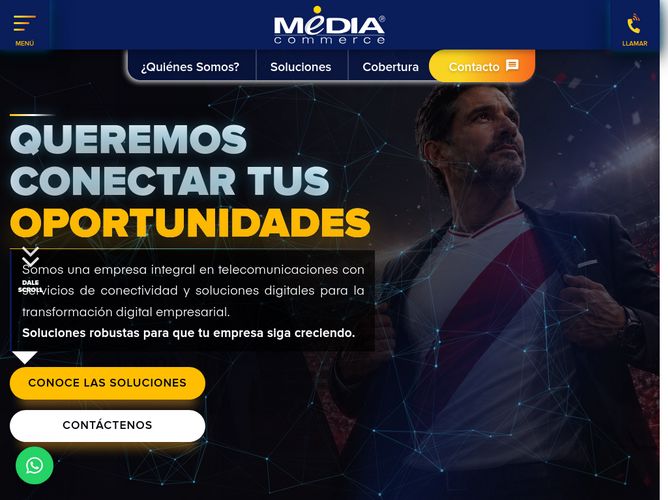 The website screenshot for http://www.mcperu.pe/