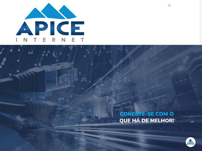 The website screenshot for https://apiceinternet.net.br/
