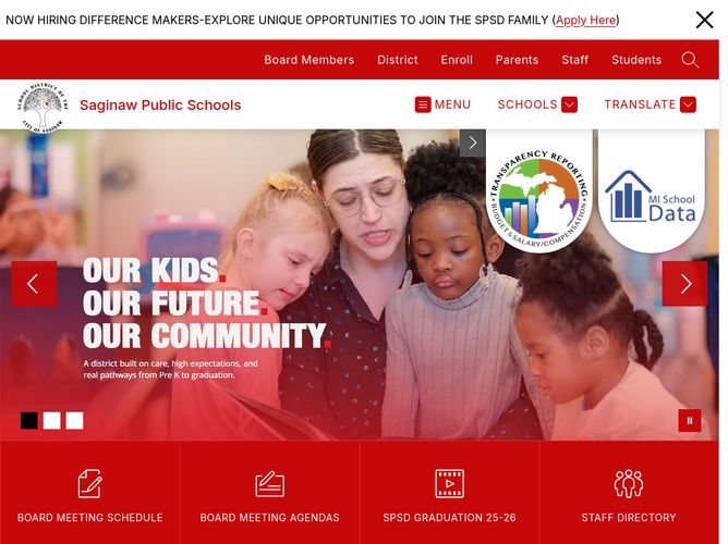 The website screenshot for http://spsd.net