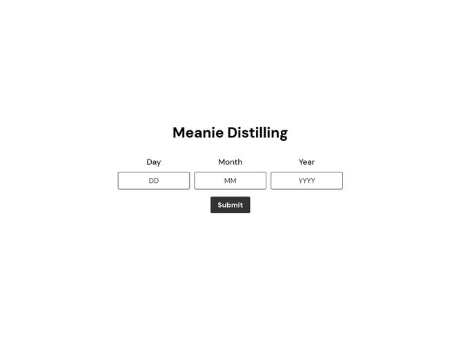The website screenshot for http://meanie.nl