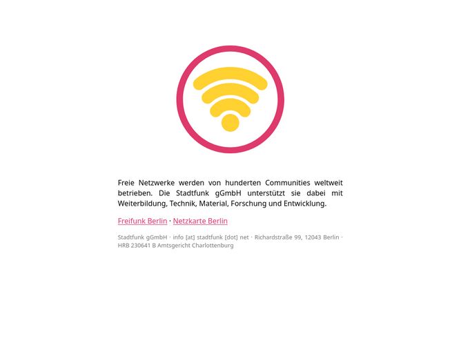 The website screenshot for https://stadtfunk.net