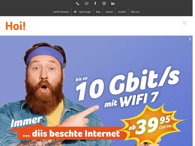 The website screenshot for http://www.hoi.li