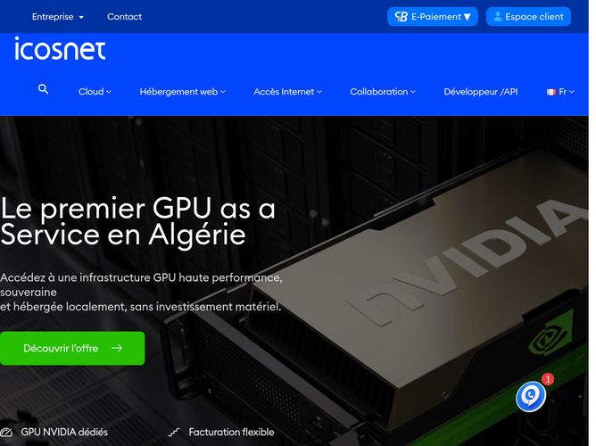 The website screenshot for http://www.icosnet.com