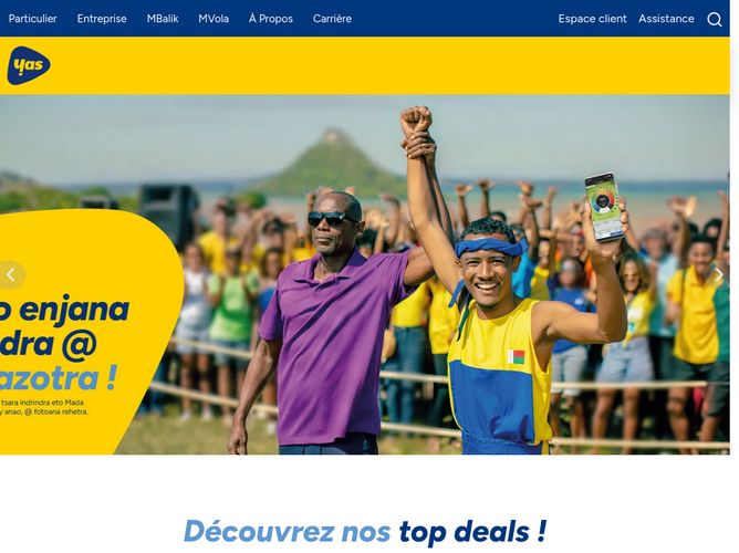 The website screenshot for http://www.telma.mg/