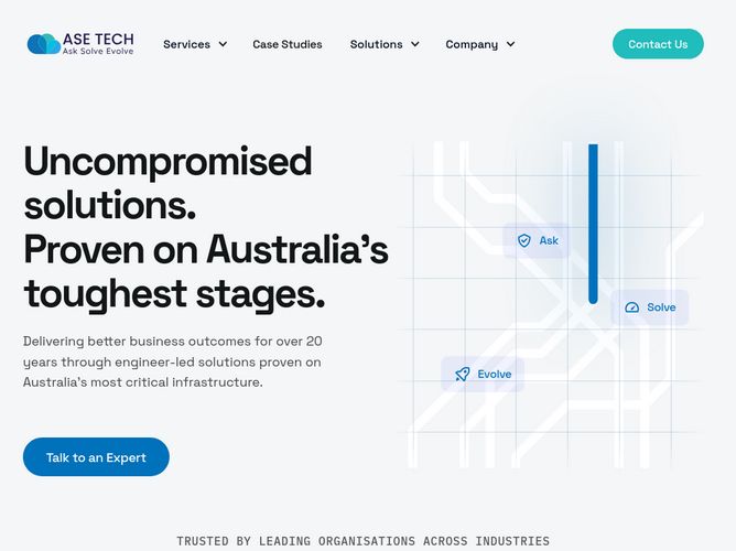 The website screenshot for http://www.aseit.com.au