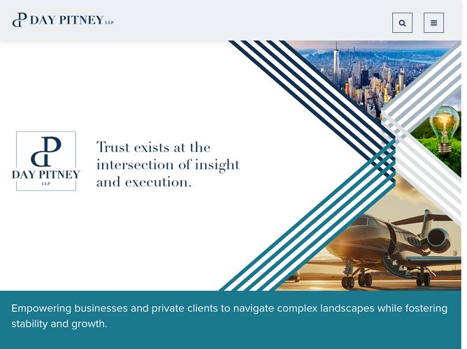 The website screenshot for http://daypitney.com