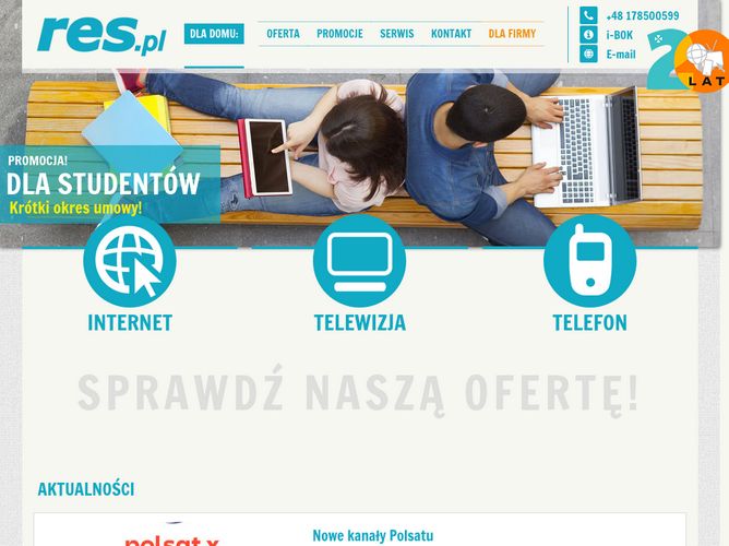 The website screenshot for http://res.pl