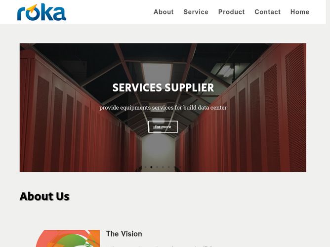 The website screenshot for https://roka.co.id