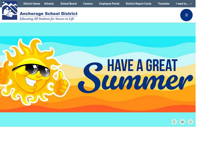 The website screenshot for http://asdk12.org
