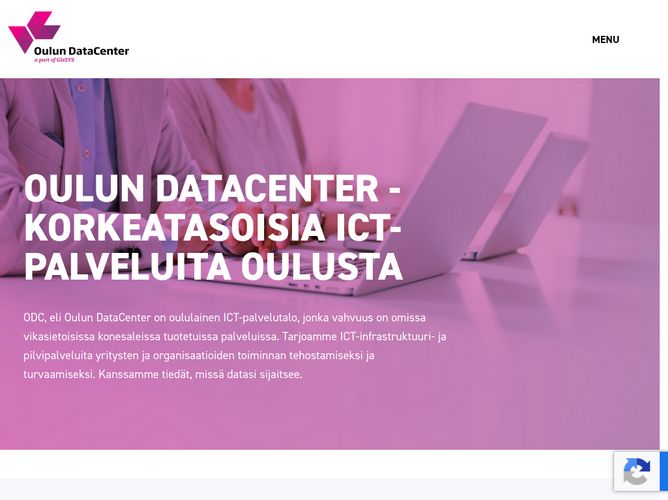 The website screenshot for https://www.odc.fi/