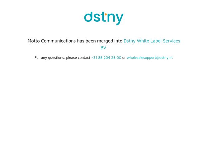 The website screenshot for http://www.motto.nl/