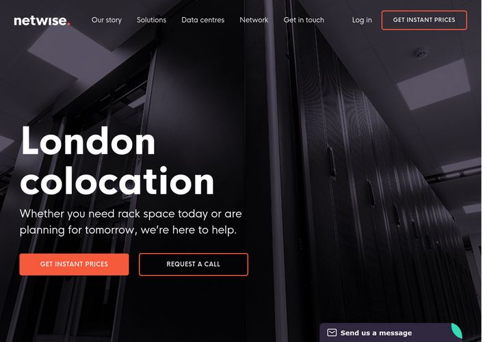 The website screenshot for https://www.netwise.co.uk