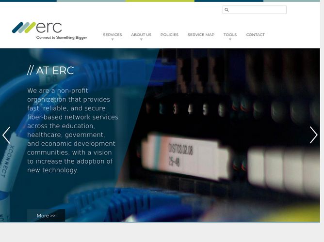 The website screenshot for http://ercwnc.org