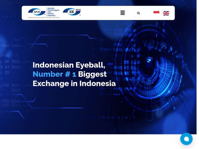 The website screenshot for https://iix.net.id/