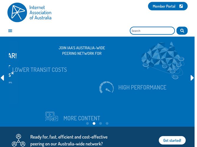 The website screenshot for https://internet.asn.au