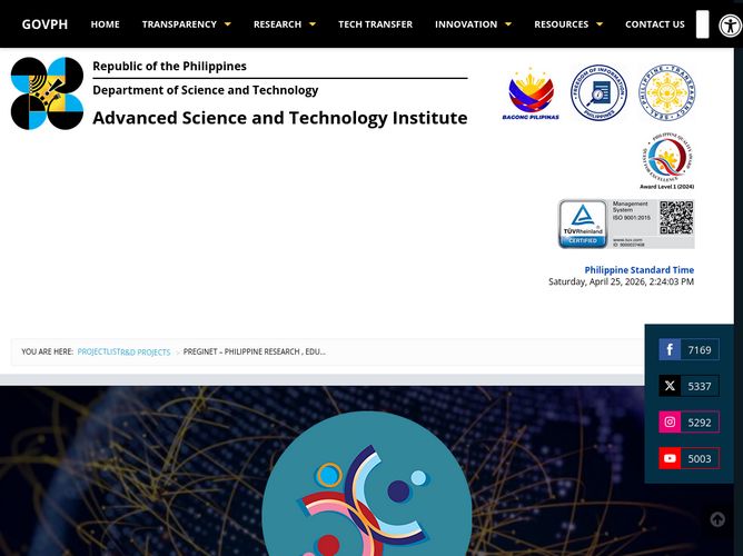 The website screenshot for http://www.pregi.net